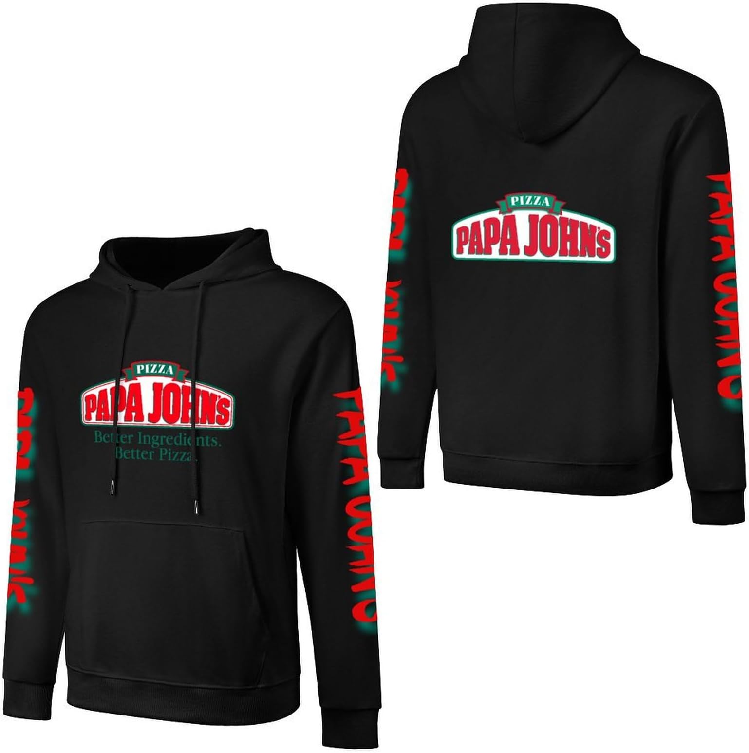 PapastshirtMen's Logo Graphic Cotton Hoodie with Big Pocket Long Sleeve Soft Pullover Sweatshirt for Men Work Clothes Tops Hoody