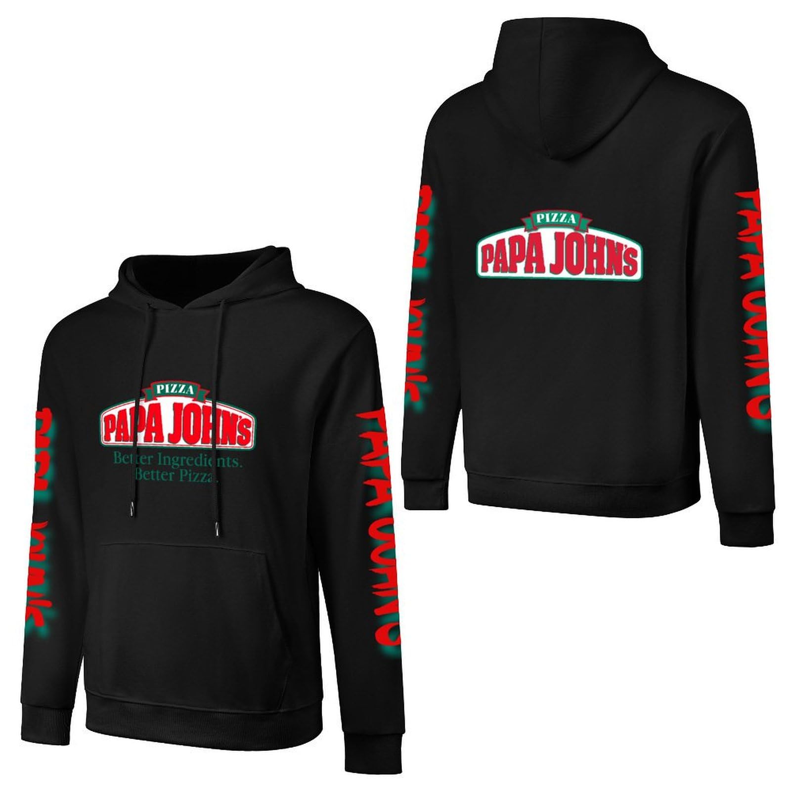 PapastshirtMen's Logo Graphic Cotton Hoodie with Big Pocket Long Sleeve Soft Pullover Sweatshirt for Men Work Clothes Tops Hoody