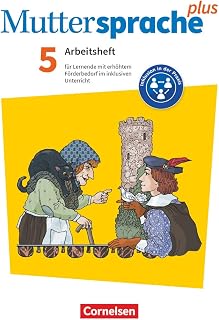 Muttersprache plus - Allgemeine Ausgabe 2020 und Sachsen 2019 - 5. Schuljahr: Arbeitsheft für Lernende mit erhöhtem Förderbedarf im inklusiven Unterricht - Arbeitsheft mit Lösungen