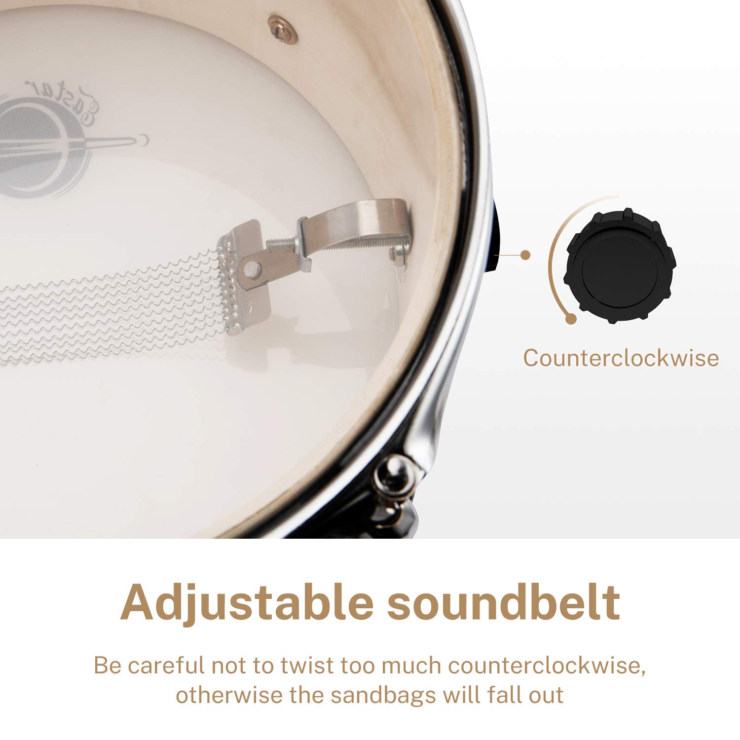 Drum Set Eastar 14 inch Drum Kit for Beginners, 3Piece with Adjustable