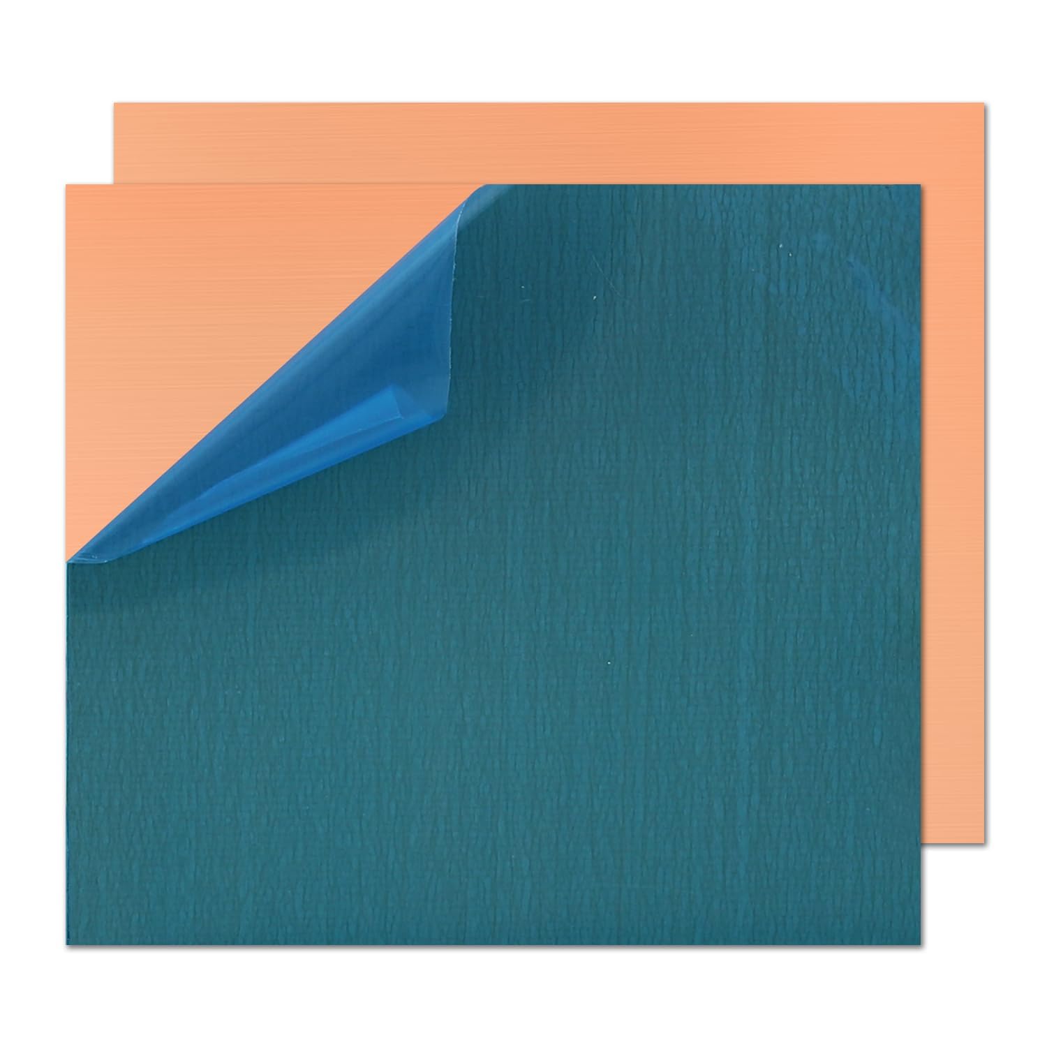 Lamiera di rame, 15,2 x 15,2 cm, spessore 1 mm, 99,9% puro rame per fai da te, gioielli, elettrico, riparazione, industriale (2 confezioni)