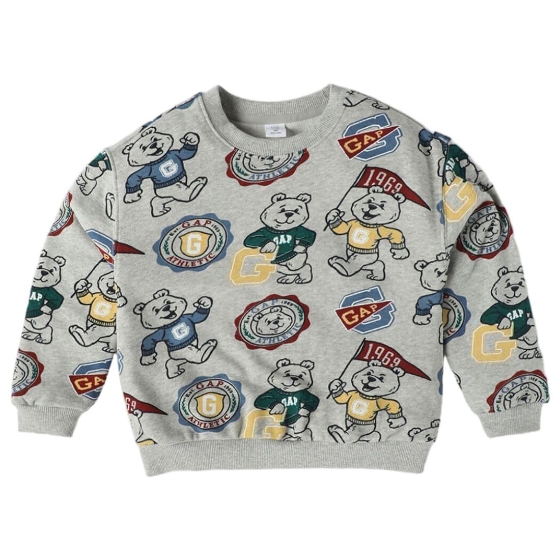 GAP Kids Baby Boys' Relaxed Fit Full Sleeves Crew Neck Cotton Blend Sweatshirt-picture-12