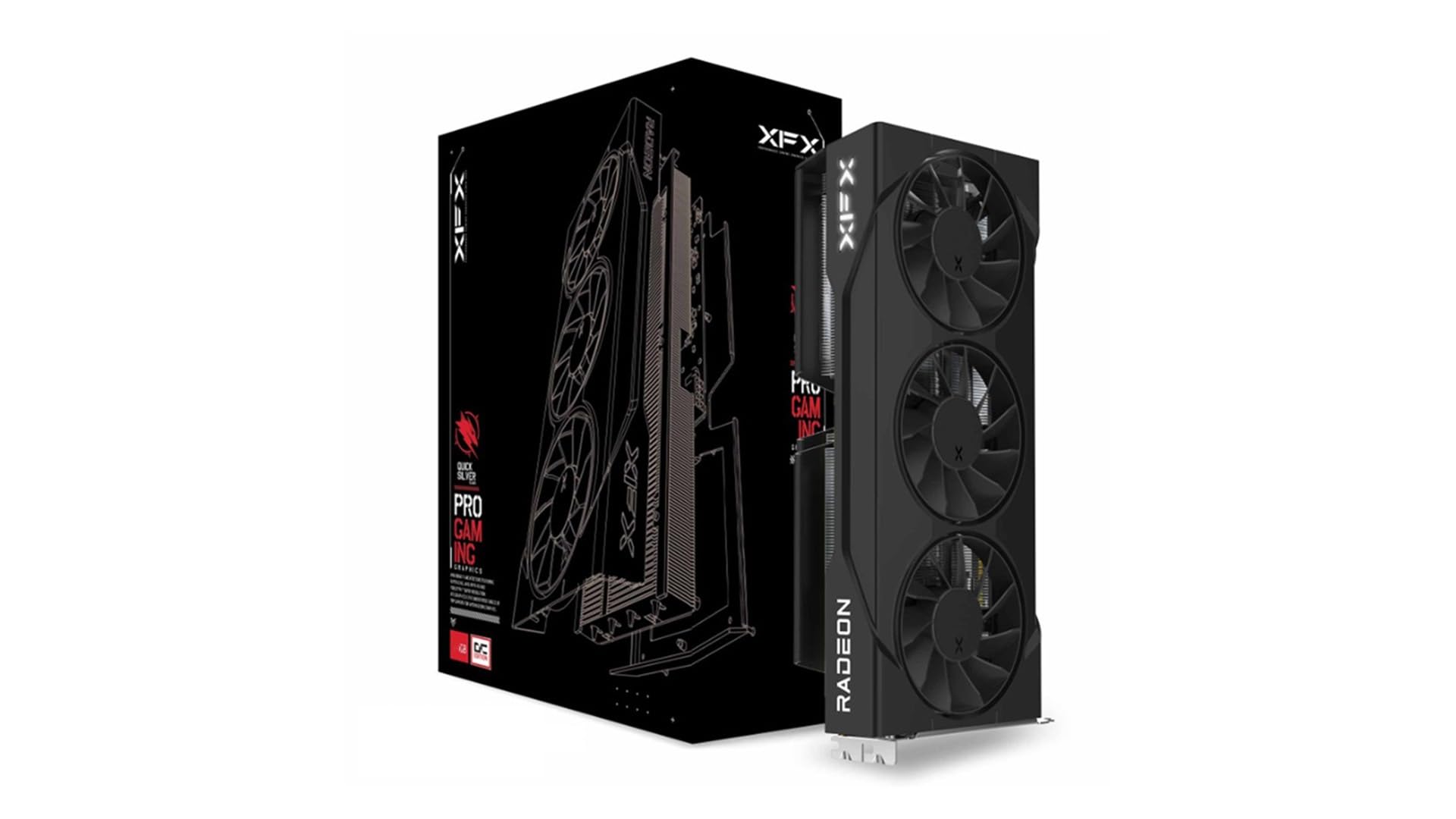 XFX Swift AMD Radeon RX 9060 XT OC Triple Fan Gaming Edition with 16GB GDDR6 HDMI 2xDP, AMD RDNA 4 RX-96TS316B7