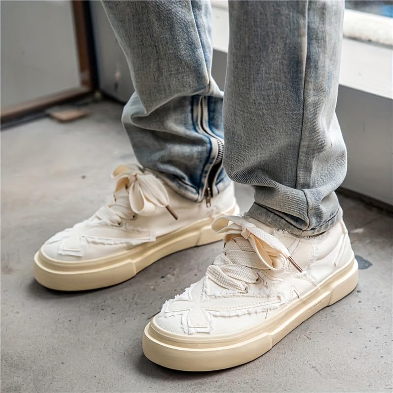 Street Style Canvas Shoes for Men - Slip-Resistant Rubber Sole with Breathable Design for Outdoor Activities3