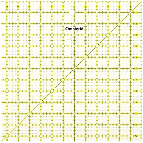 Omnigrid R125 Quilters Square 12-1/2 x 12-1/2-Inch