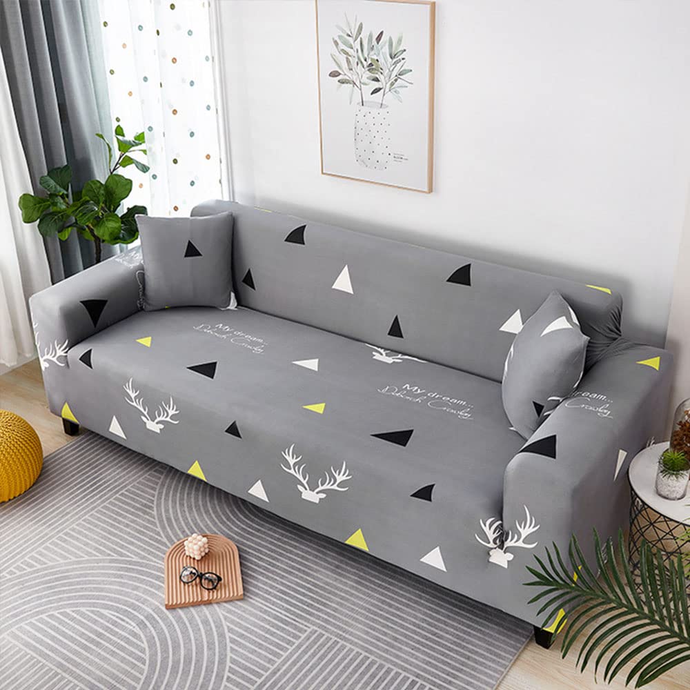 Housse de canapé extensible 1 place universelle pour fauteuil de 90 à 140 cm
