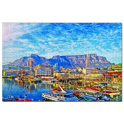 South Africa Table Mountain Ciudad del Cabo Jigsaw Puzzle para adultos 1000 piezas de madera de viaje regalo recuerdo