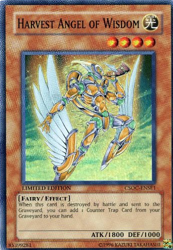 Yu-Gi-Oh! Harvest Angel Of Wisdom Card - Super Rare - From Crossroads Of Chaos (CSOC-ENSE1) - View #11