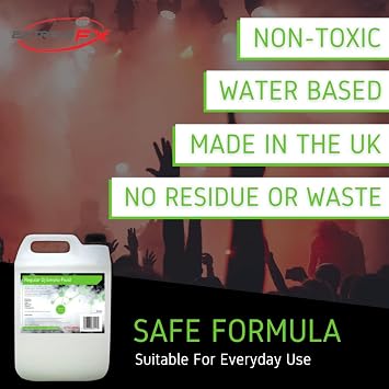 Extreme Fx Smoke Fluid Long Lasting High Density Fog Fluid DJ & Party Effect Mist Haze Liquid Smoke machine fluid for Smoke Machine & Haze Machine for Halloween 5L