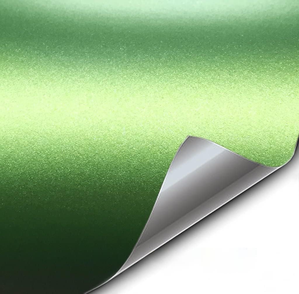 VViViD+ Matte Metallic Green (Ghost) Vinyl Wrap Roll (25ft x 5ft)