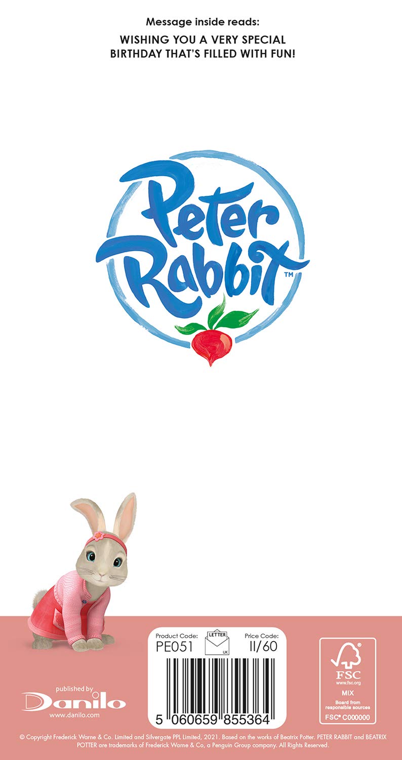 BIGLIETTO DI COMPLEANNO Personalizzato Auguri Peter Rabbit Ragazzo