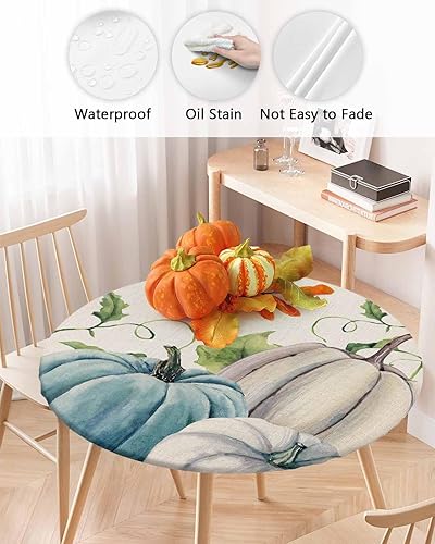 Vista 76 de Mantel redondo ajustable de Navidad para mesa redonda, mantel rojo floral de Navidad, mantel impermeable con borde elástico, mantel circular rojo