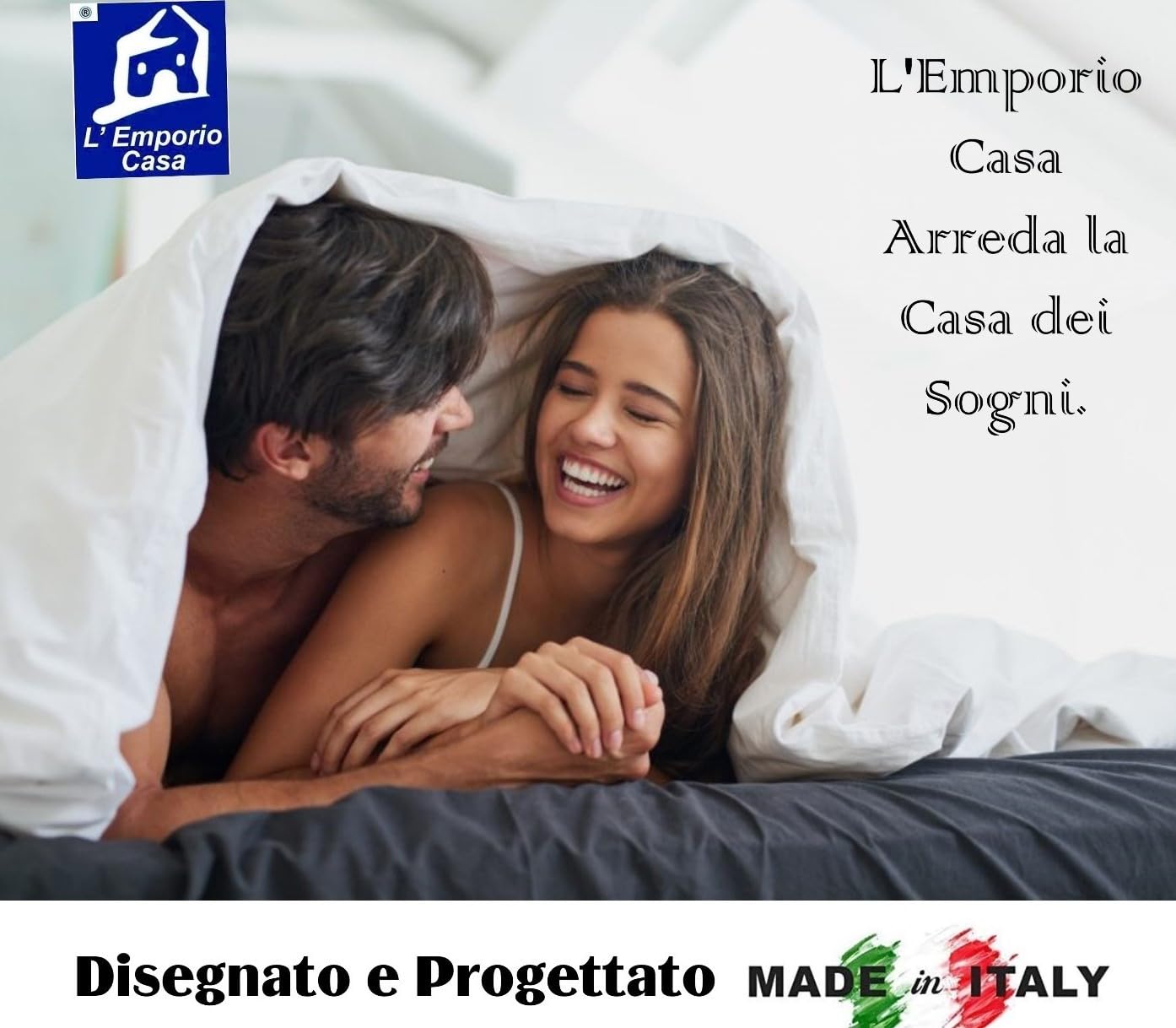 L'Emporio Casa Set Lenzuola in Flanella, Cotone Italiano 100% Pettinato, Anti-Pilling Varie Misure (Fiocco, Una piazza e mezzo)