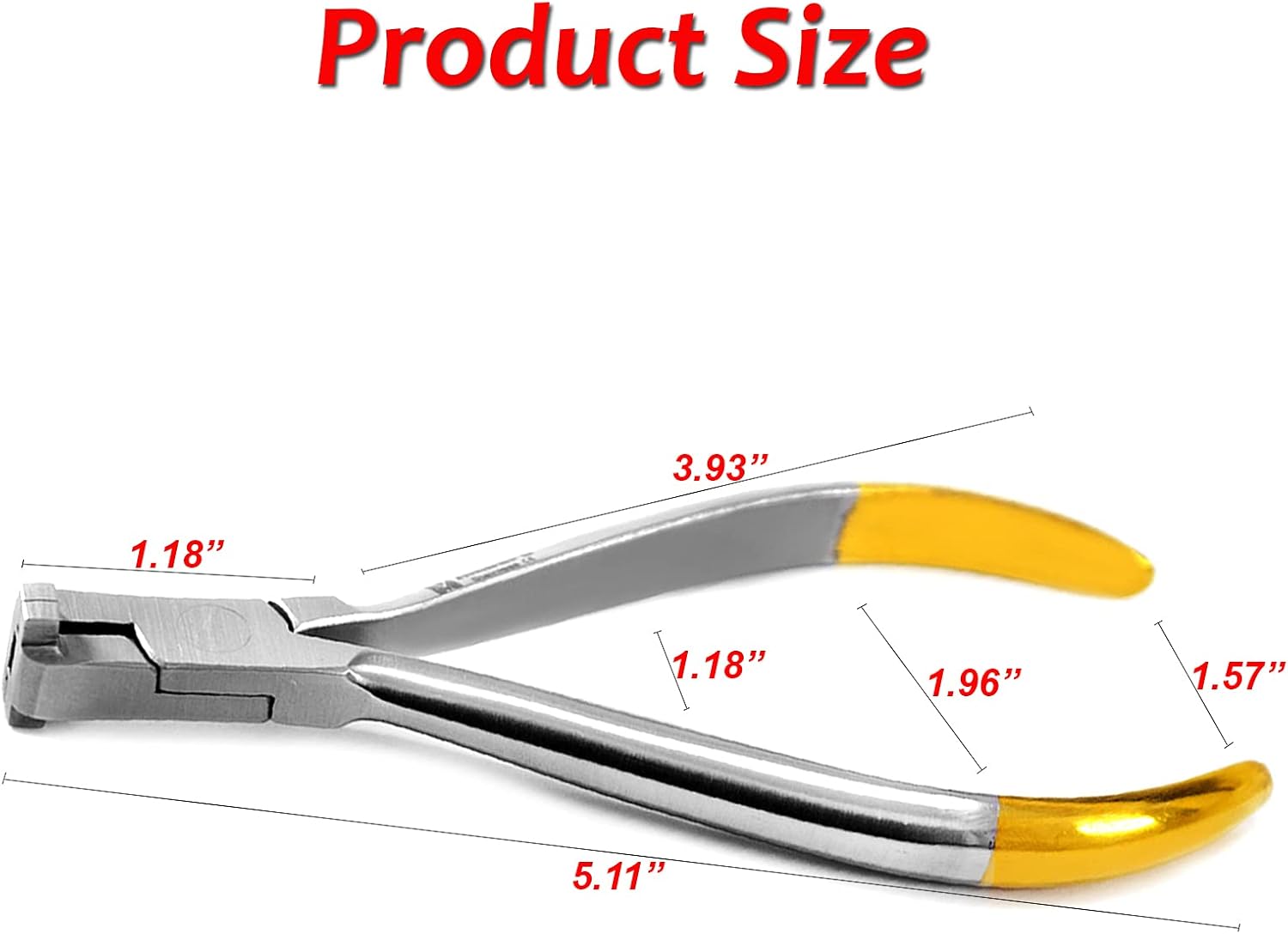 MEDSPO Professional Dental Pliers | Orthodontic Braces Wire Bending Loop Forming Pliers | Bracket Remover | Band Arch Wire Cutters (Z-Bend 0.50mm)