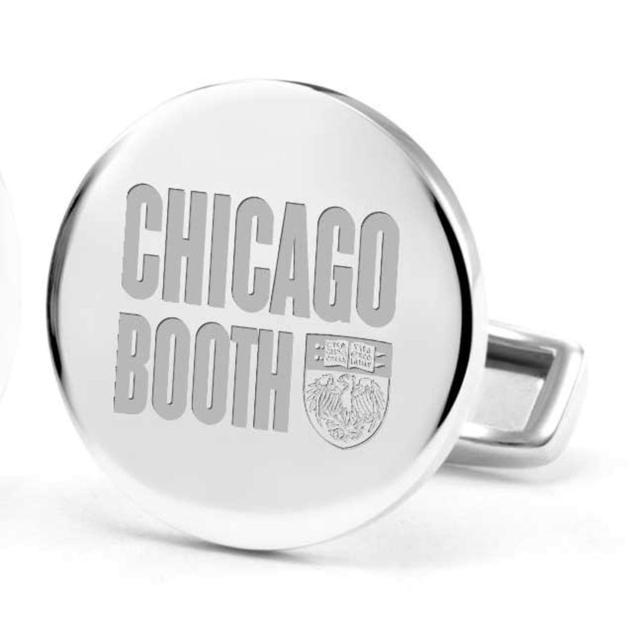 Chicago Booth Cufflinks in Sterling Silver