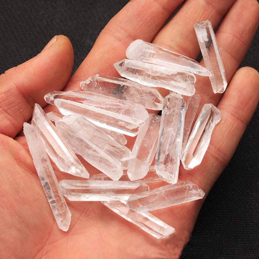 AUOQKQUT 100g Natural Lemurian Clear Quartz Crystal Point home decoration