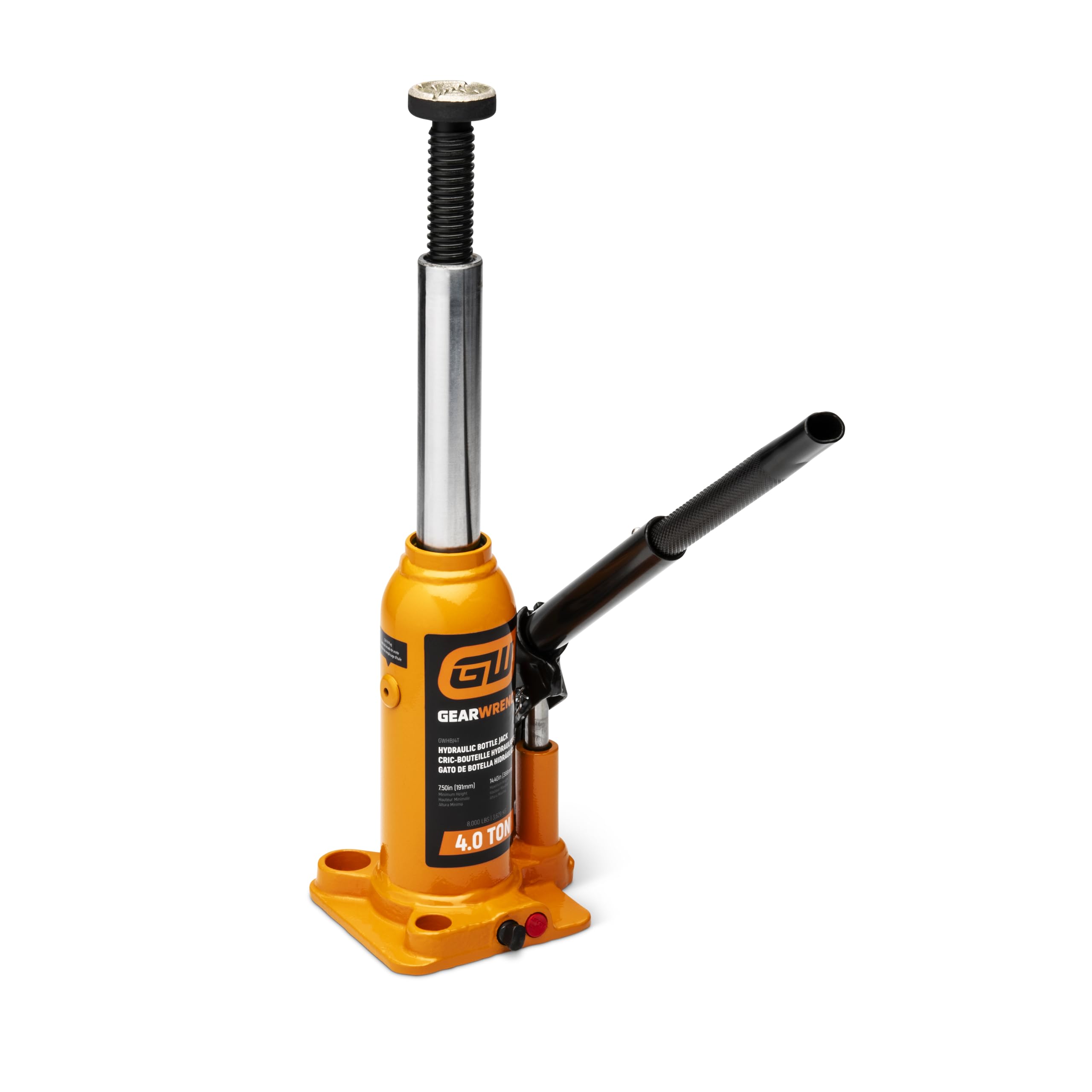 Amazon.com: GEARWRENCH 4 Ton Hydraulic Bottle Jack | GWHBJ4T