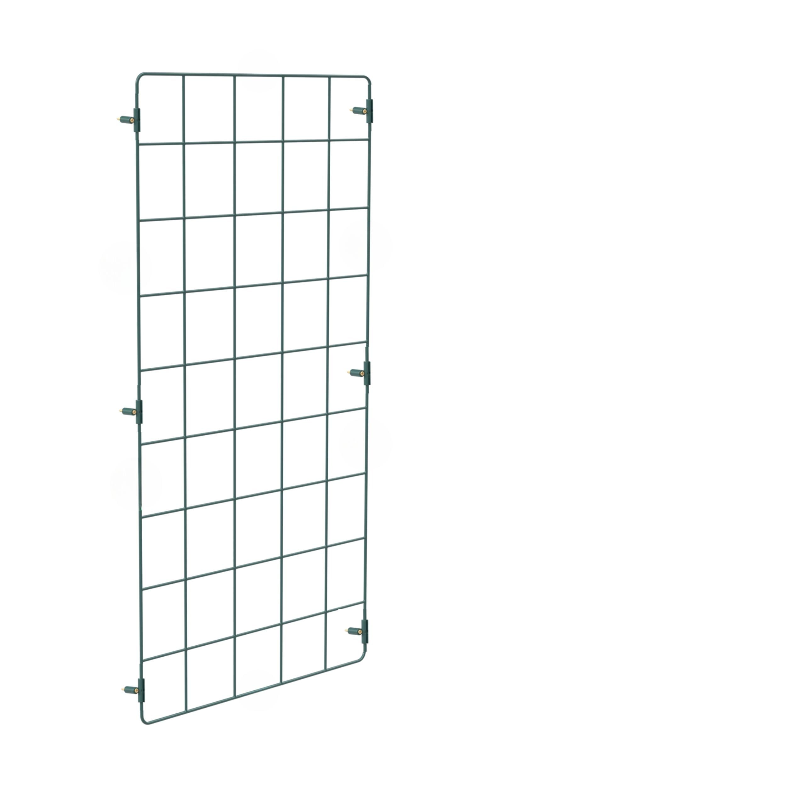 Flexigro® Plant Support Flat Panel – Garden Trellis System for Climbing Plants – 1m x 0.5m Green Plastic-Coated Steel Mesh – Ideal for Roses, Vegetables & Wall Mounting – 6 x Flat Panels