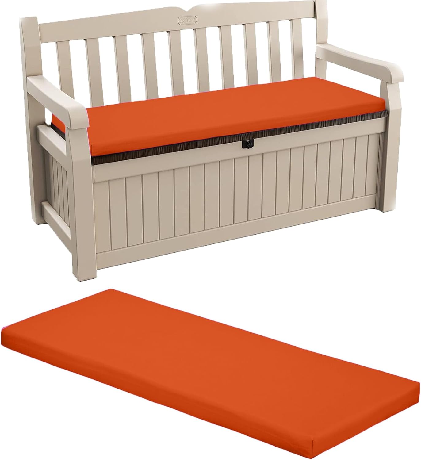 Kosiproducts 2 Seater Bench Seating Pad Cushion Garden Rattan Furniture