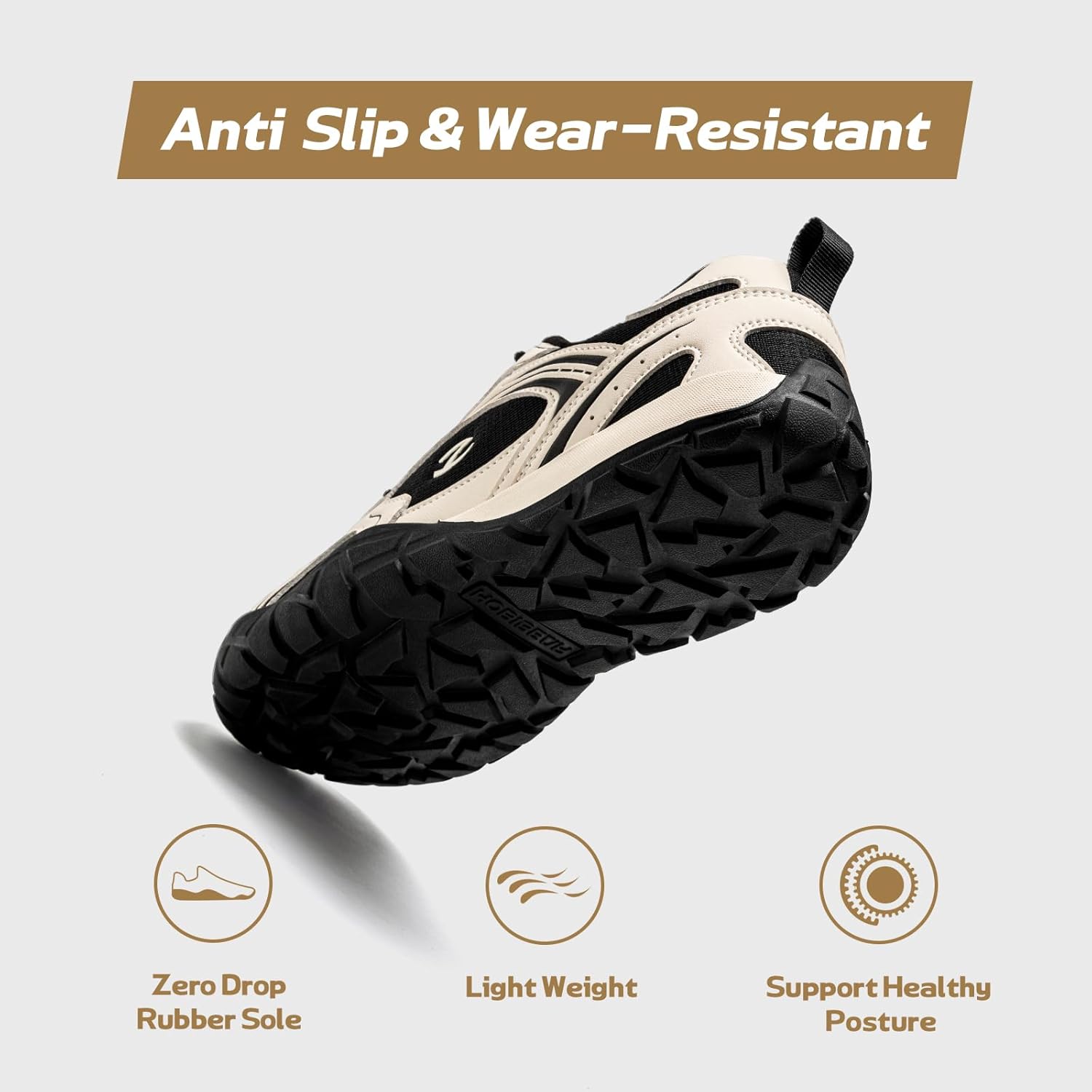 HOBIBEAR Womens Barefoot Shoes | Wide Toe Box | Comfortable Outdoor Sneaker