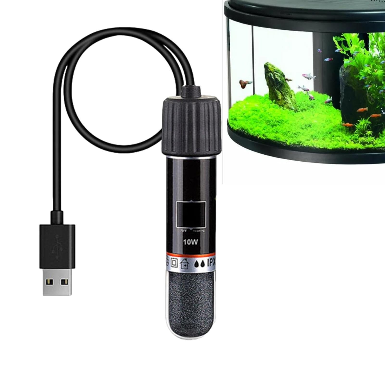 TOYO 水中ヒーター Amazon | ETUCYNG 85mm 水槽用ヒーター 10W 水中、水中水族館 ヒーター