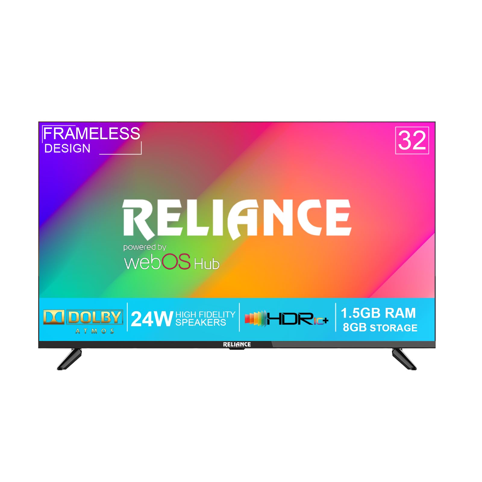 Reliance 80 cm (32 inch) LED Full HD Smart WebOS TV with Frameless Design & Magic Remote (RGT32WB3972FHD) (B0DFQ5HM53) Amazon Price History, Amazon Price Tracker