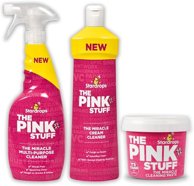 The Pink Stuff Miracle Cleaning Set Triple Pack Mrs Hinch Approved