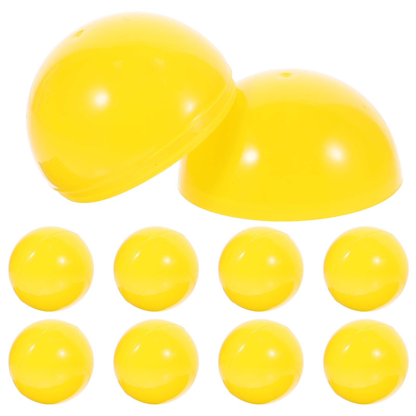 Cabilock 20Pcs 5Cm Plastic Hollow Raffle Balls for Party Games Lottery Draw Fun Table Tennis Balls