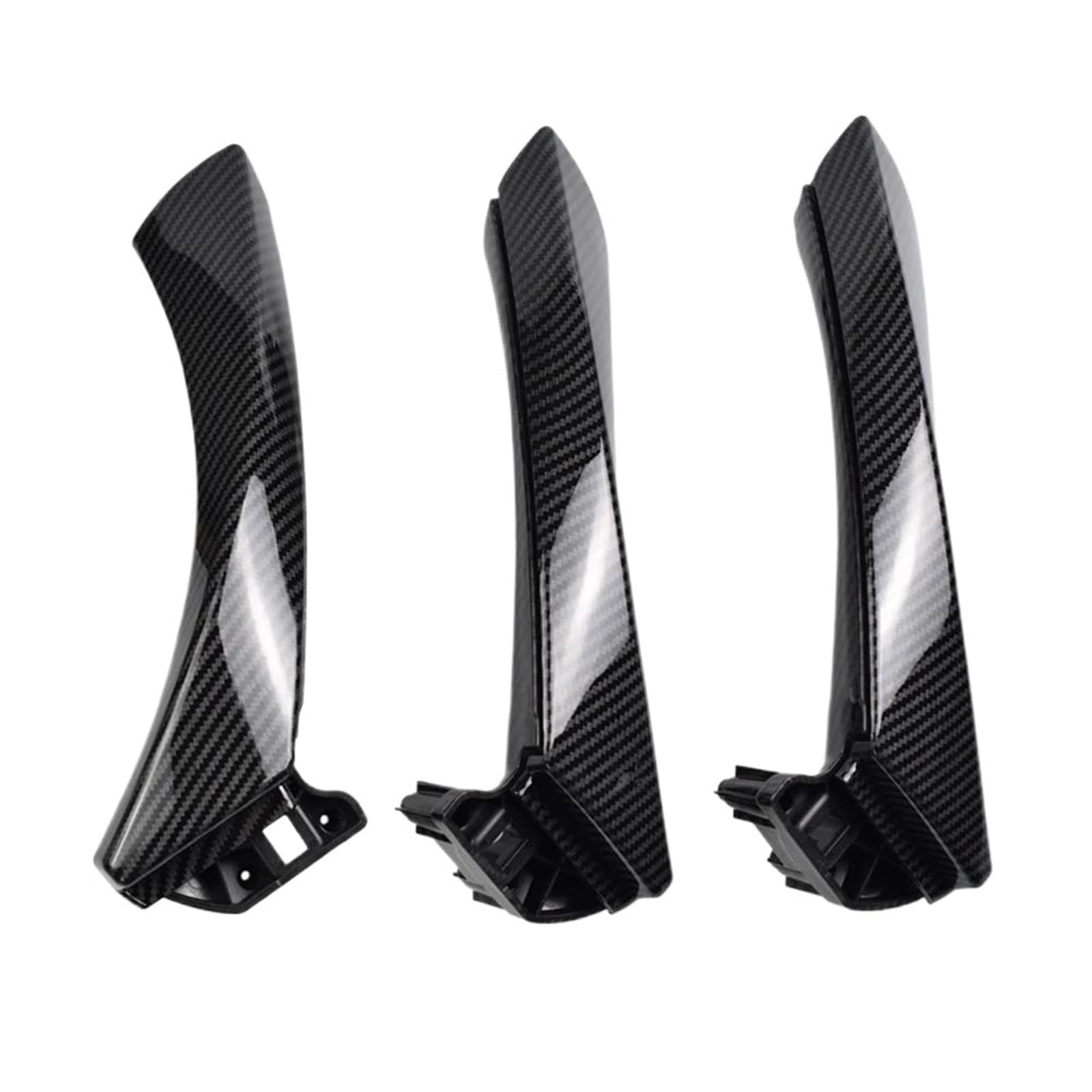 LVXVMOZEOK Interior Door Handle Armrest for 3 Series for E90 for E91 for E92 for 316 for 318 for 320 for 325 for 328i for Door Handle with Cover LHD RHD(LHD-Carbon Fiber)