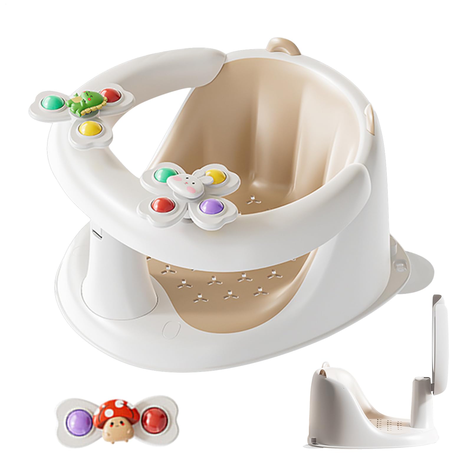 Siedzisko Do Kąpieli Dla Dzieci Siedzenie Wspomagające do Kąpieli dla | Wygodne Krzesełko Prysznicowe Dziecięce do Użytku w Domu, Żłobku, Wannie, Łazience, Basenie, Hotelu, Wewnątrz