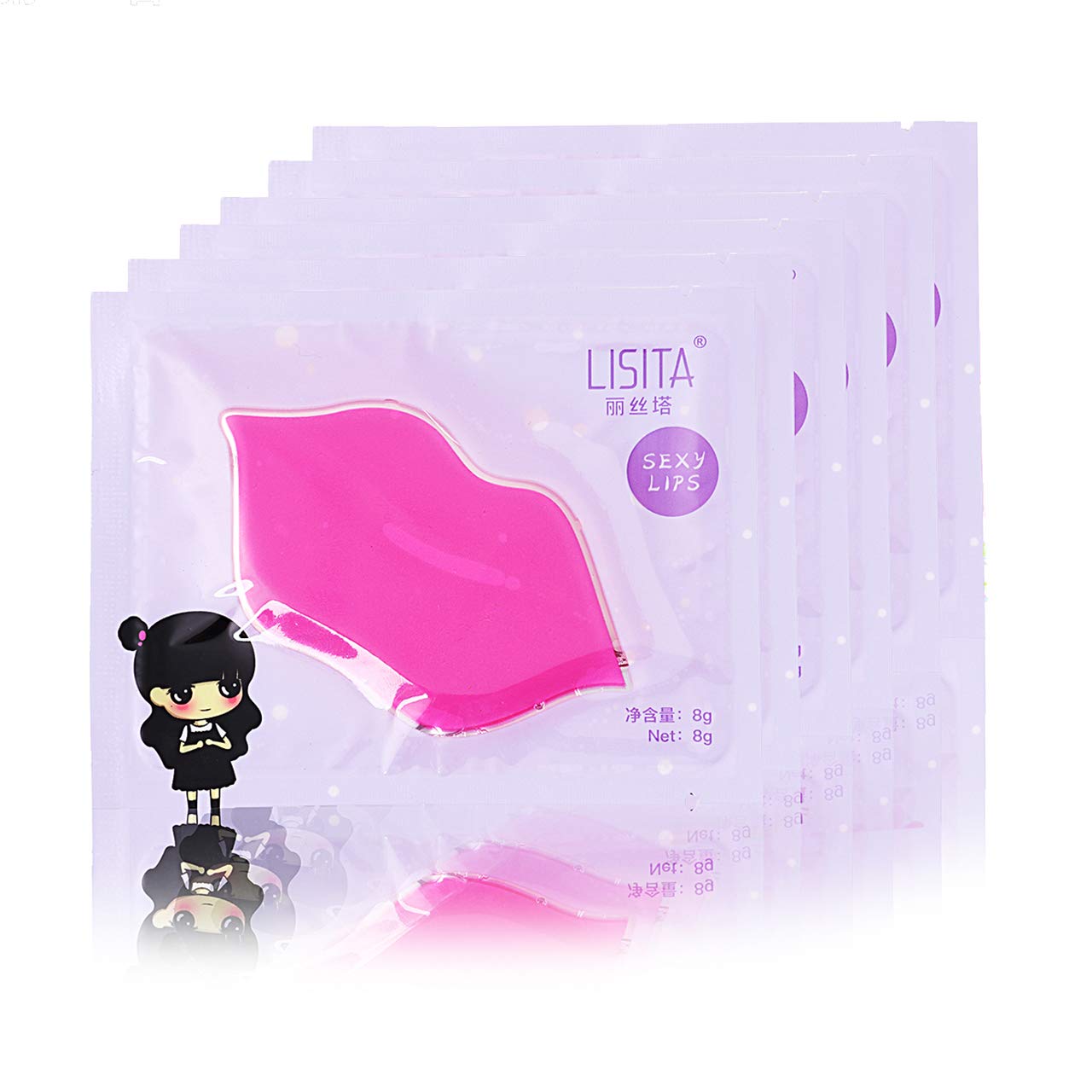 CCbeauty Lip Masks 20Pack Collagen Crystal Gel Lip Care Mask hydrating