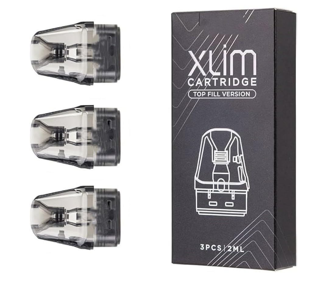 Compatible with OXVA xlim Pods in Mesh Coil Xlim, Xlim Pro, Xlim SE, Xlim SQ and Xlim SQ PRO in 0.4, 0.6, 0.8 and 1.2 OHM (2ml) - No Nicotine/Pack of 3 (0.6 OHM)