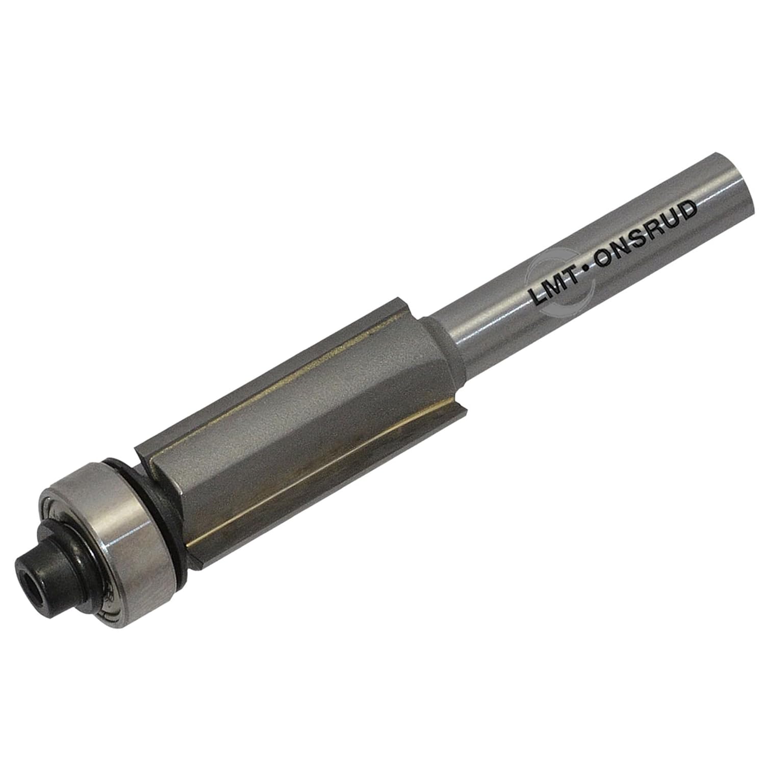 LMT Onsrud LP 28-57, Carbide Tipped, Flush Trim Bit, Straight, 0.500" Cutting Diameter, 1.000" Cutting Length, 0.250" Shank Diameter, 2.750" Overall Length, 3 Flute