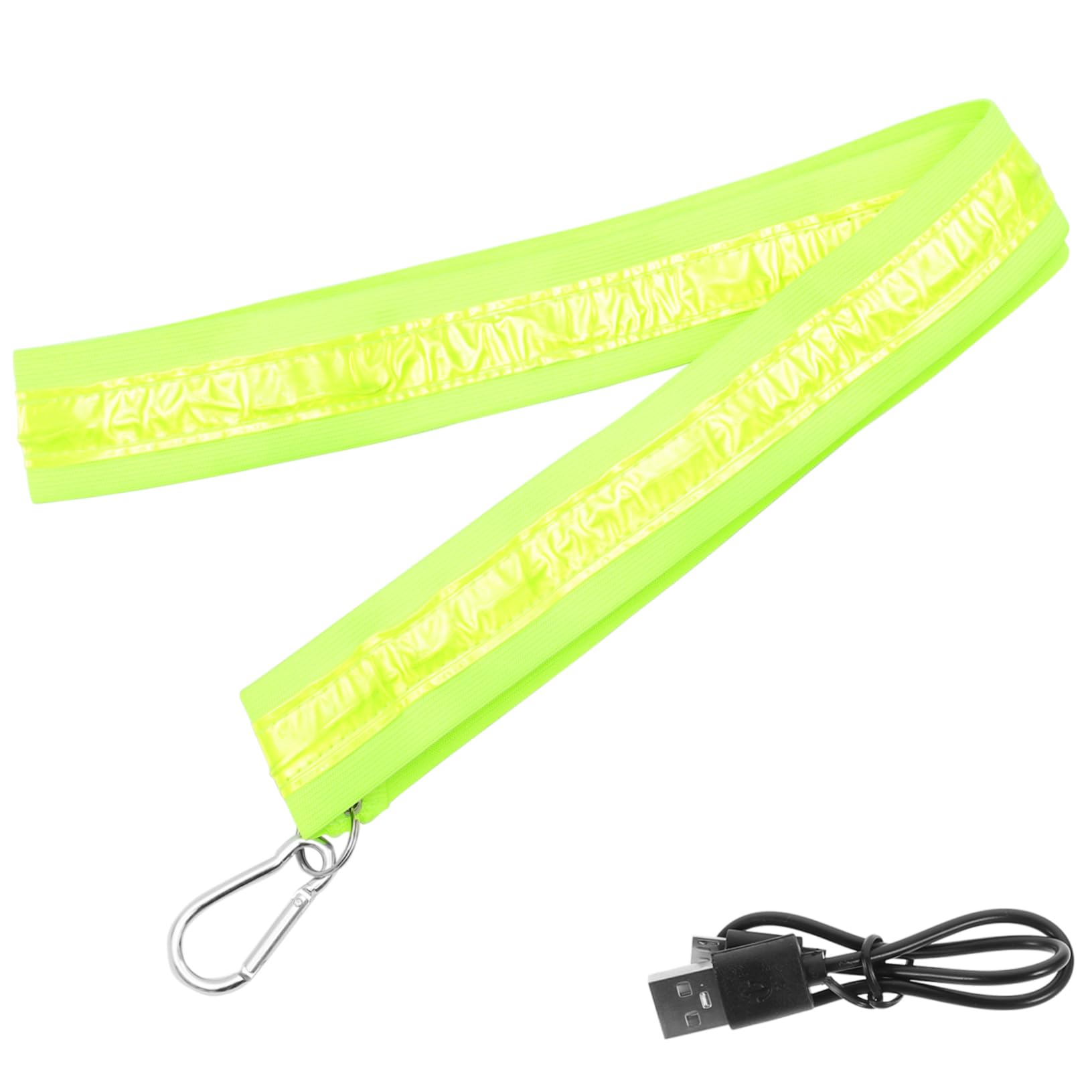 TOYANDONA Bretelles croisées Lumineuses lumière Ceinture d'épaule à LED rougeoyante Ceinture LED Bande LED Ceinture réfléchissante de sécurité bandoulière Brillante Nylon Vert