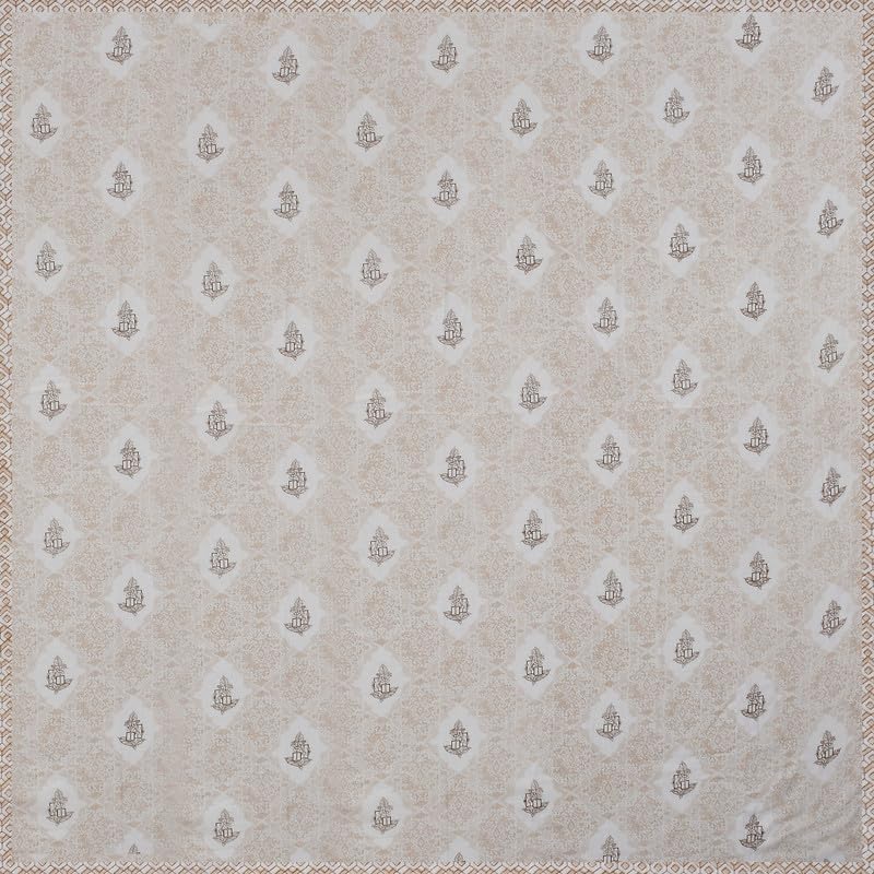 Image of Florida Diva Cotton Reversible Dohar Topsheet for Double Bed Made for All Season Blanket Throws with Floral Print