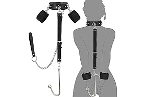 Bondage Leash Collar With Accessories