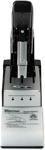 Miniatura 3 de Bostitch Office Auto 180 Xtreme Duty - Engrapadora automática, 2-180 hojas, plata/negro (B380HD)