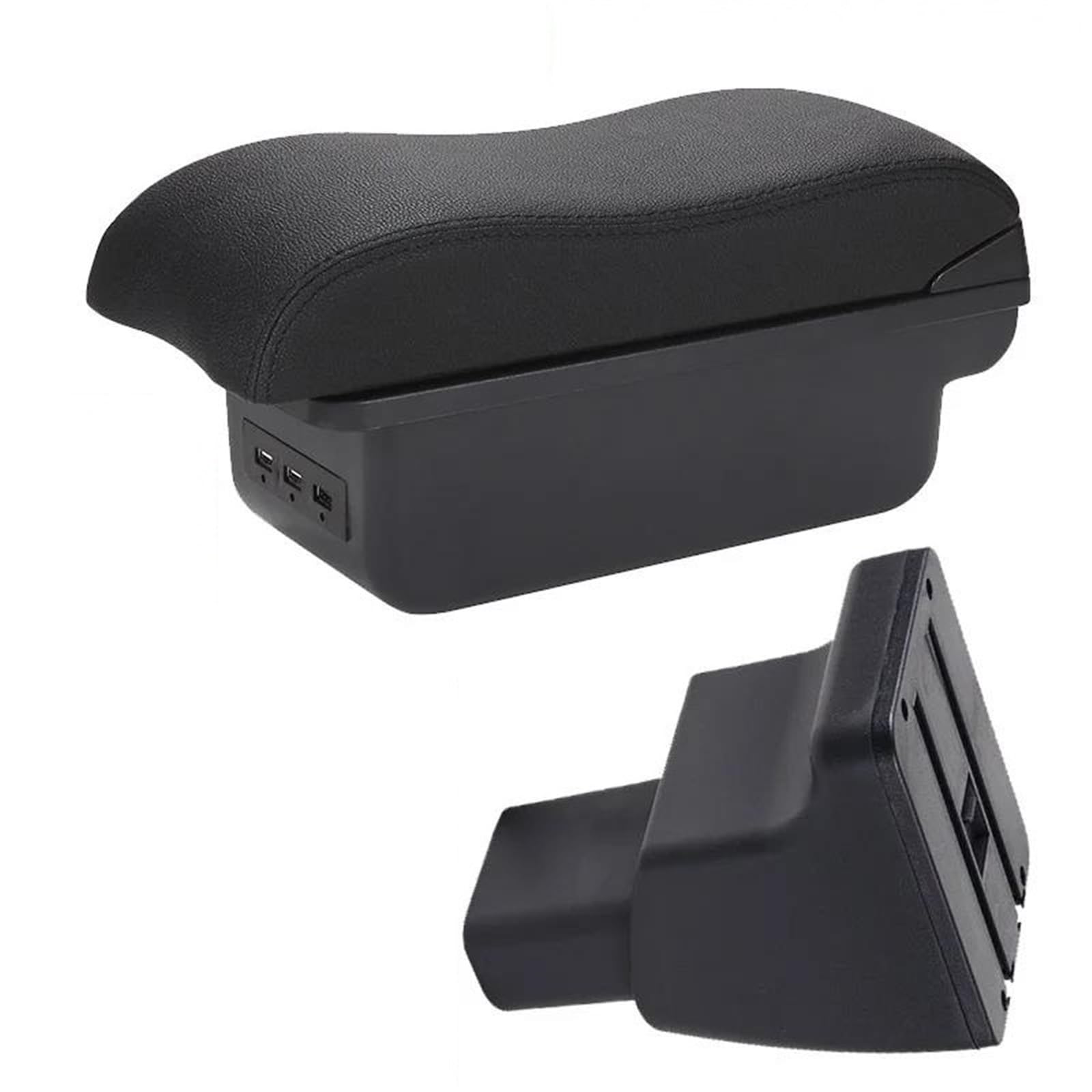 Hjkdsz Type E For Hyundai I10 Car Armrest Storage Box Curved Surface Center Console Organizer Double Layer Accessories(Type E)