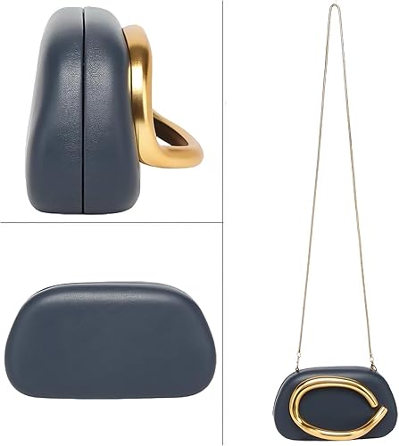 Vista 72 de Bolso cruzado de cadena de moda para mujer, bolso de hombro, bolso de mano acrílico para boda, bolso de noche de concha, clutch formal Un mármol