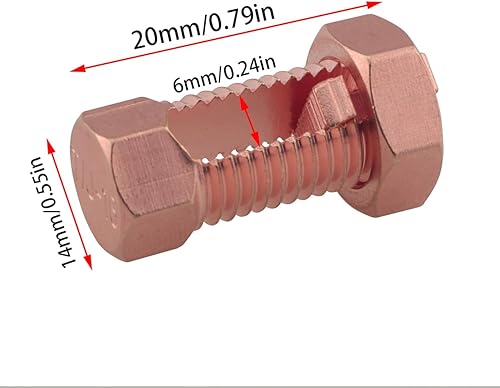 Miniatura 2 de 4 piezas de conector de perno dividido de cobre Abrazaderas de conexión a tierra Conector de perno dividido de resistencia superior para completar