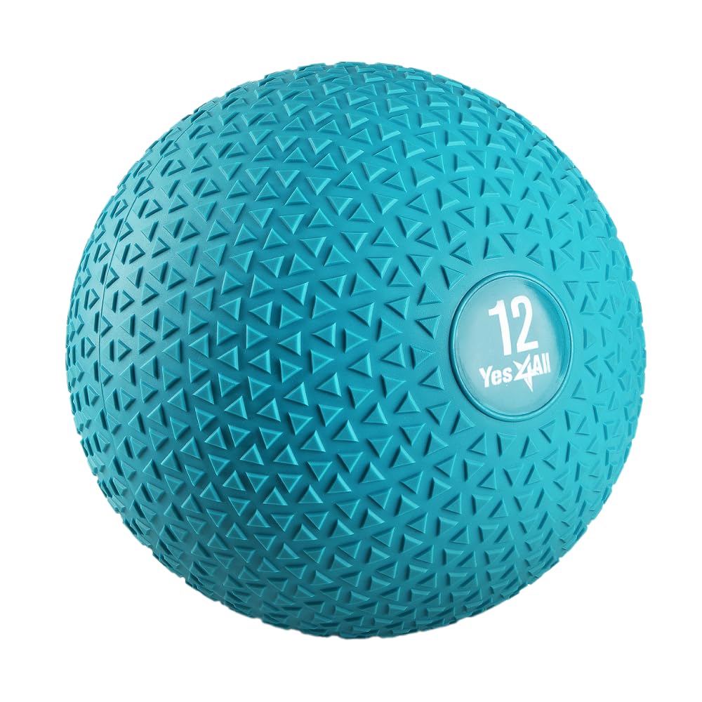 Yes4All Slam Balls, 10-40lb Weighted Ball Weight, Durable PVC Sand Filled Workout Dynamic Slam Ball for Core Strengthen