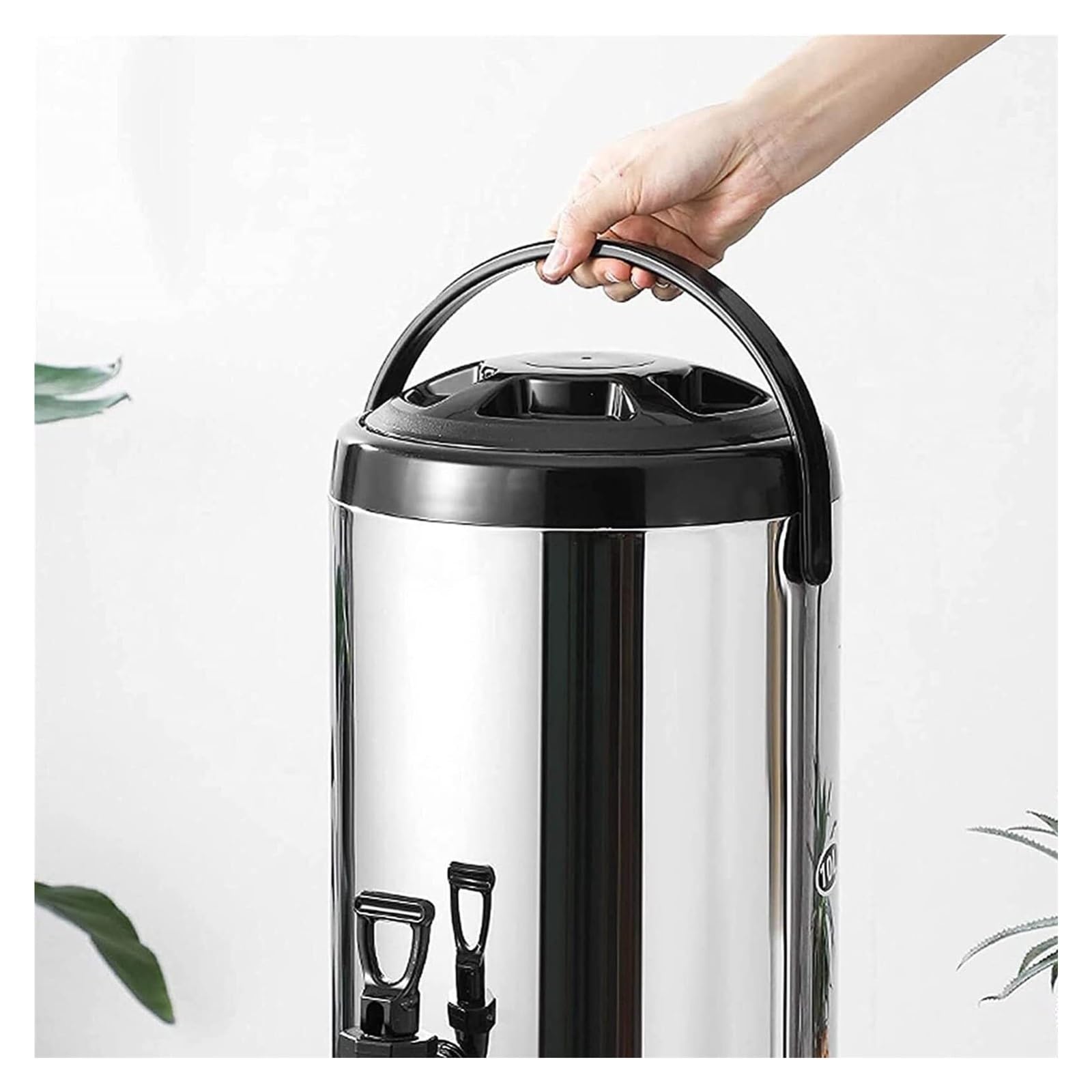 Termo para Café con Grifo - Jarra Isotérmica de Acero Inoxidable de Gran Capacidad (6-20L) para Bebidas Calientes y Frías, Ideal para Oficina, Eventos y Exteriores
