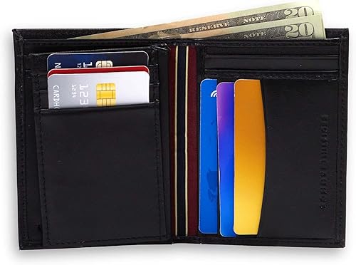 Miniatura 3 de Tommy Hilfiger - Cartera para hombre triple pliegue delgada incluye ventana de identificación y tarjetero para tarjetas de crédito