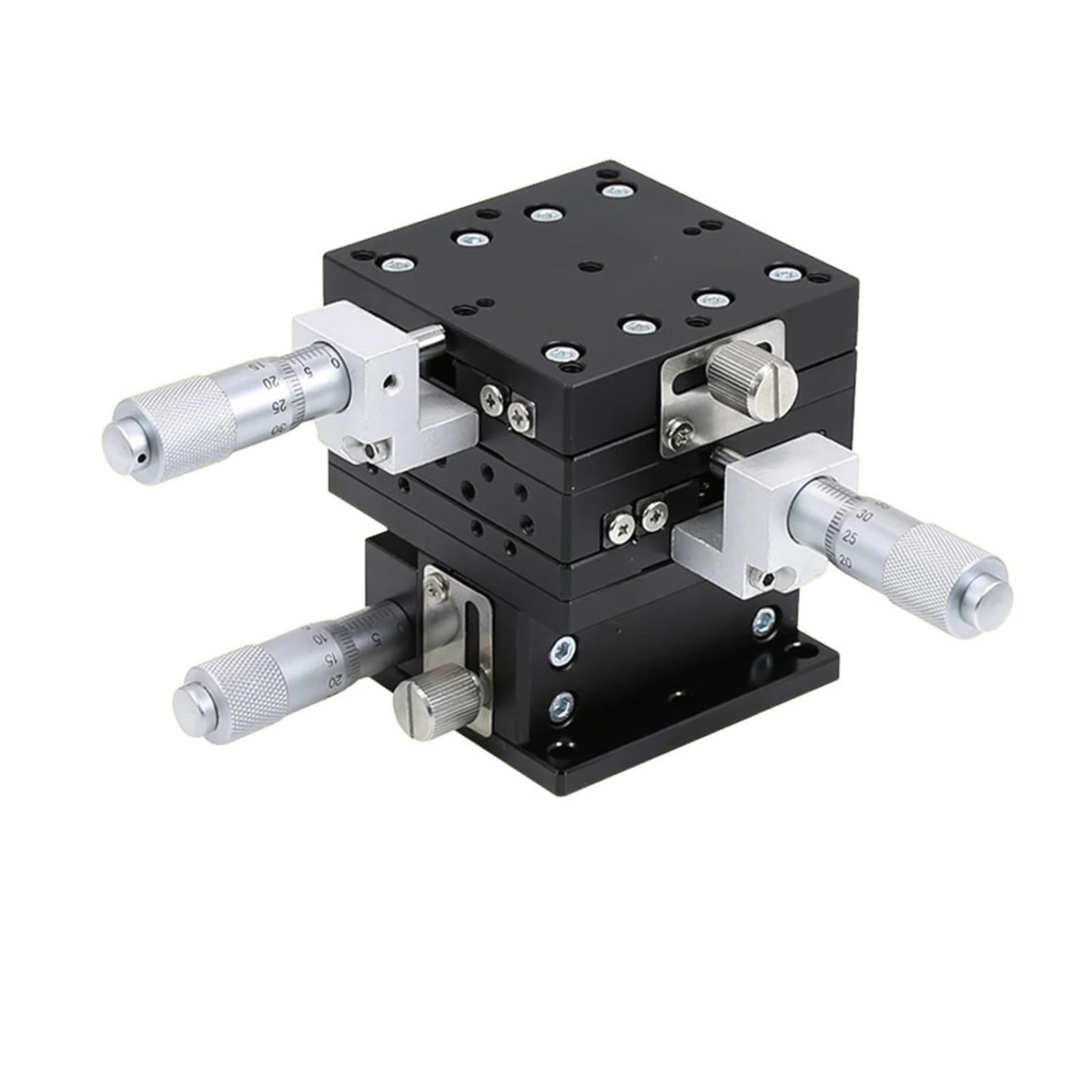 IGNVXMGKP Fine Tuning Trimming Station Manual Displacement Platform XYZ Axis 40x40 LGD40-L Linear Stage Sliding Table Steel Ball Type