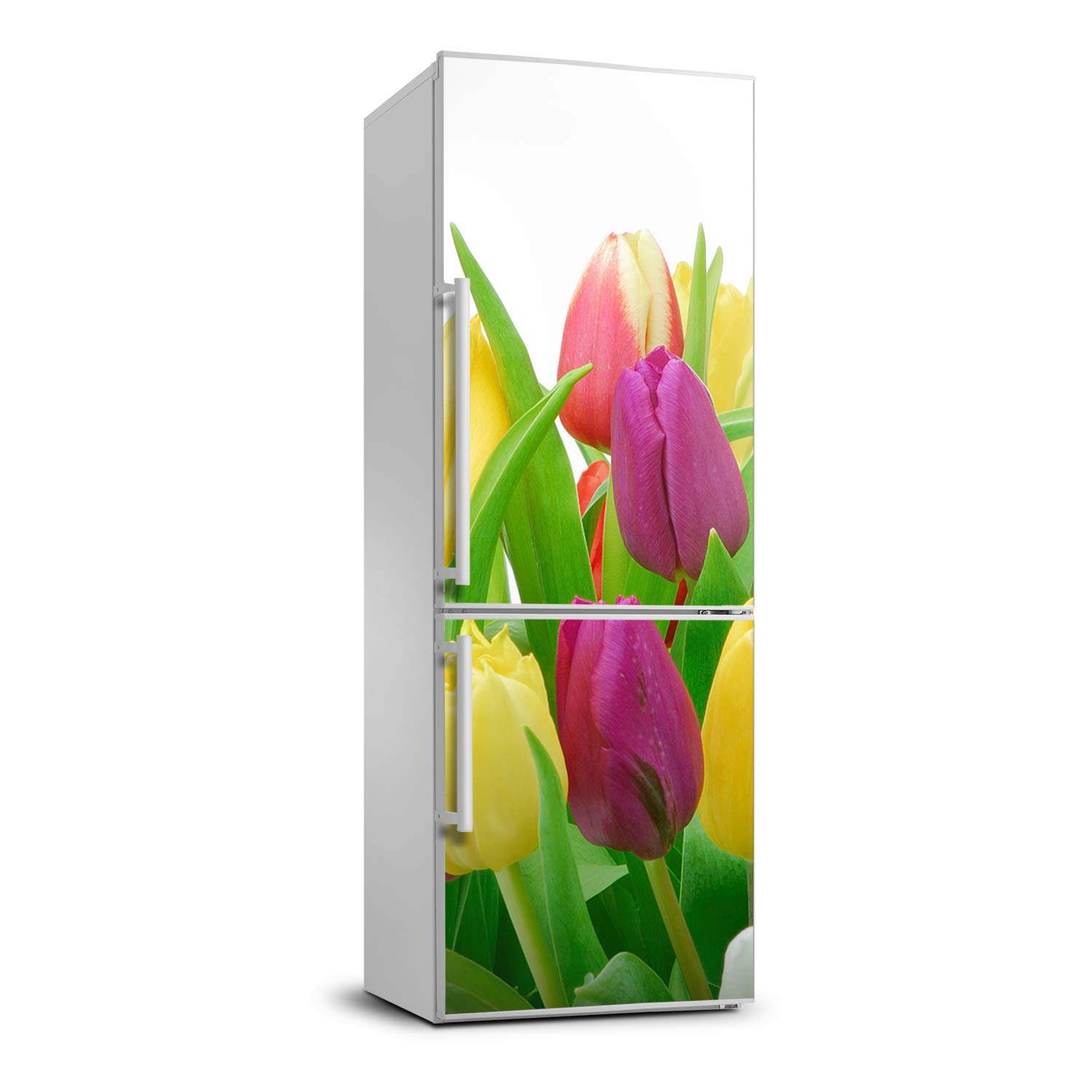 Autocollant frigo Tulup 70x190cm autocollant mural cuisine motif floral