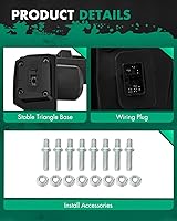 Vista 4 de SCITOO Espejos de remolque compatibles con Chevy 2019-2022 para Chevy para Silverado para GMC para Serria 2500 3500 espejos de remolque