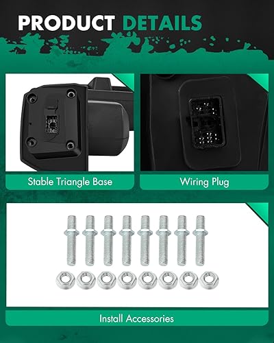 Miniatura 4 de SCITOO Espejos de remolque compatibles con Chevy 2019-2022 para Chevy para Silverado para GMC para Serria 2500 3500 espejos de remolque con