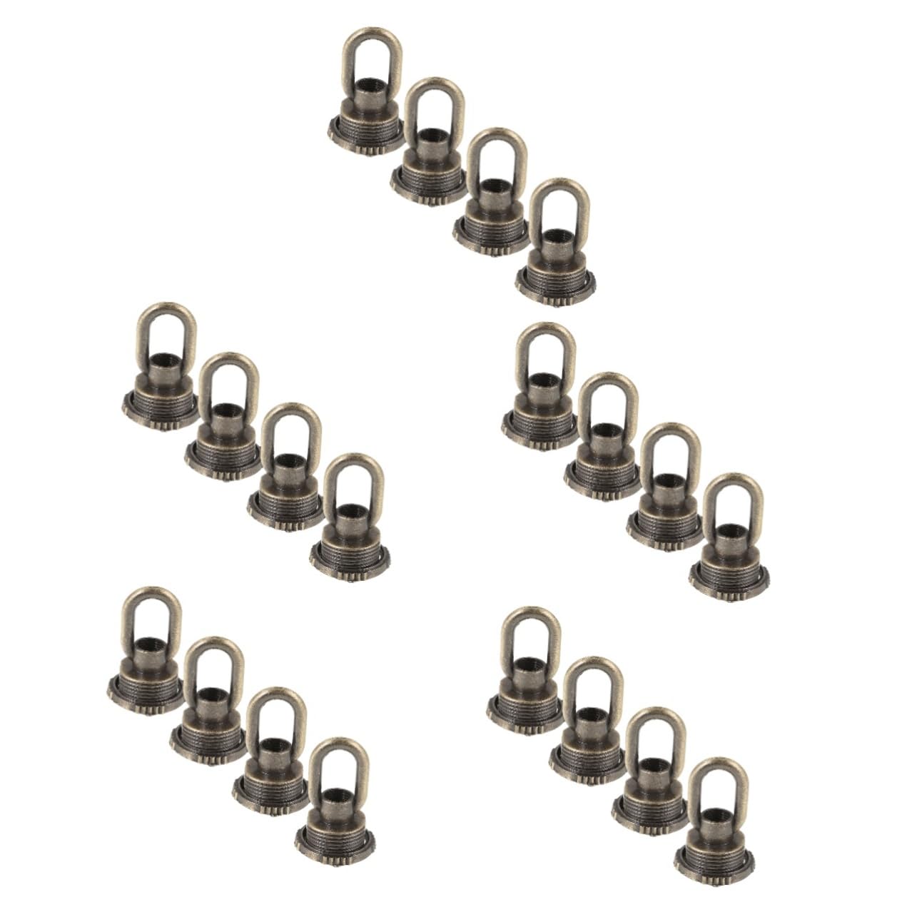 Uonlytech 5sets Ceiling Light Buckle Loop Zinc Alloy Eye Nut Screw for Lamp Parts Pendant Light Fixtures 4pcs*5