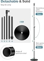 Vista 5 de InnoGear Soporte para Micrófono, Altura Máxima 66.34" Soporte de Micrófono de Piso Desmontable con Brazo Boom para Micrófono con Base Redonda