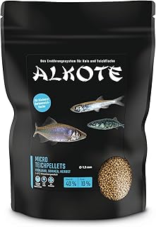 AL-KO-TE, 3-Jahreszeitenfutter, Teichpellets für kleine Teichfische, 1, 5 mm, Micro Teichpellets, 600 g product image